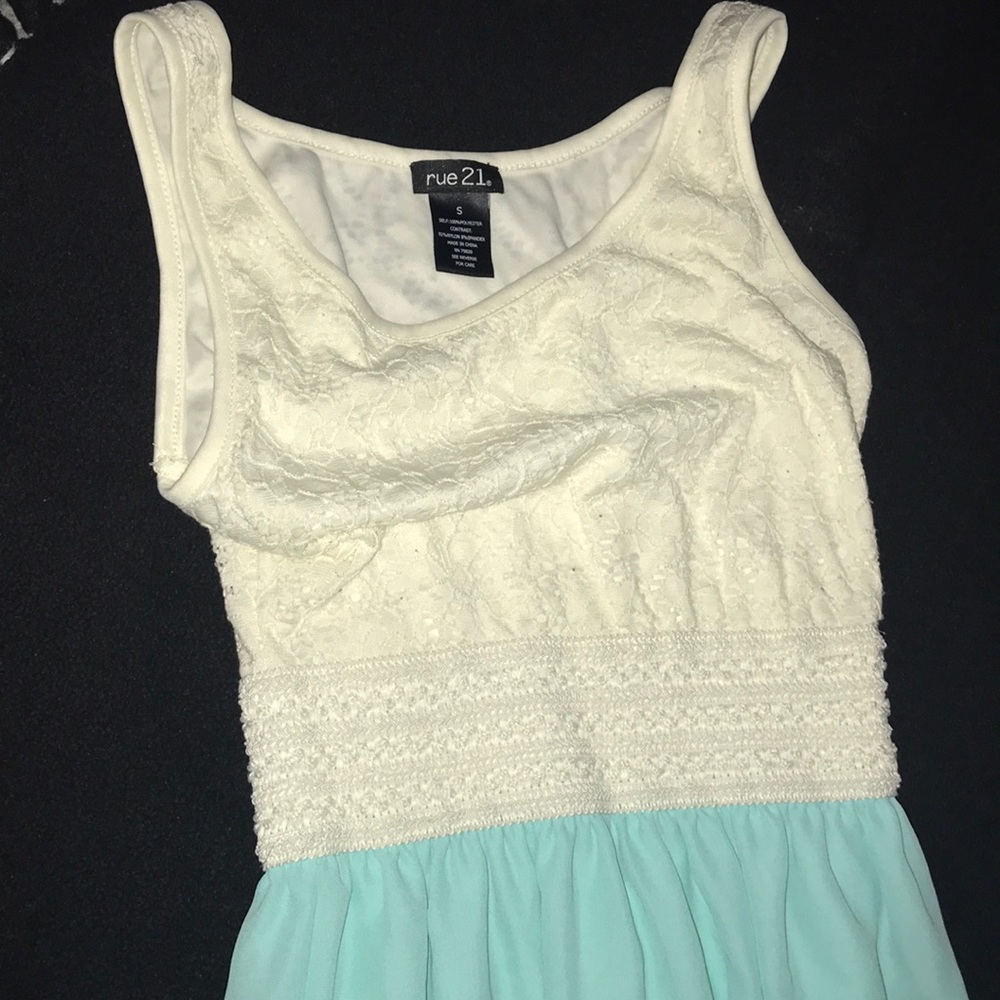 Rue 21 lace top and nylon floor length dress
